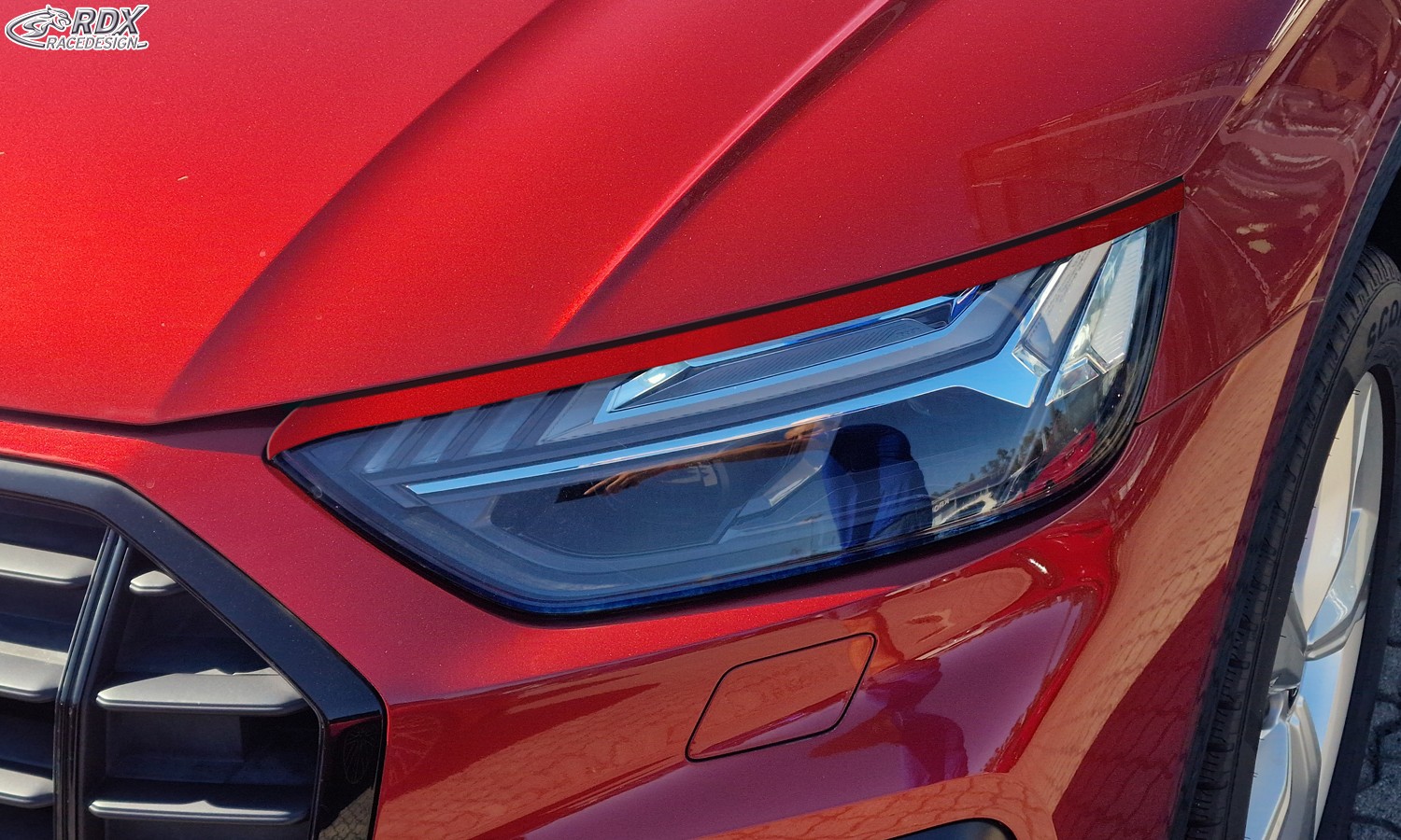 Scheinwerferblenden Audi Q5 & Audi Q5 Sportback (FY) (ab 2021) (mit CH-Eignungserklärung) (PU-ABS)