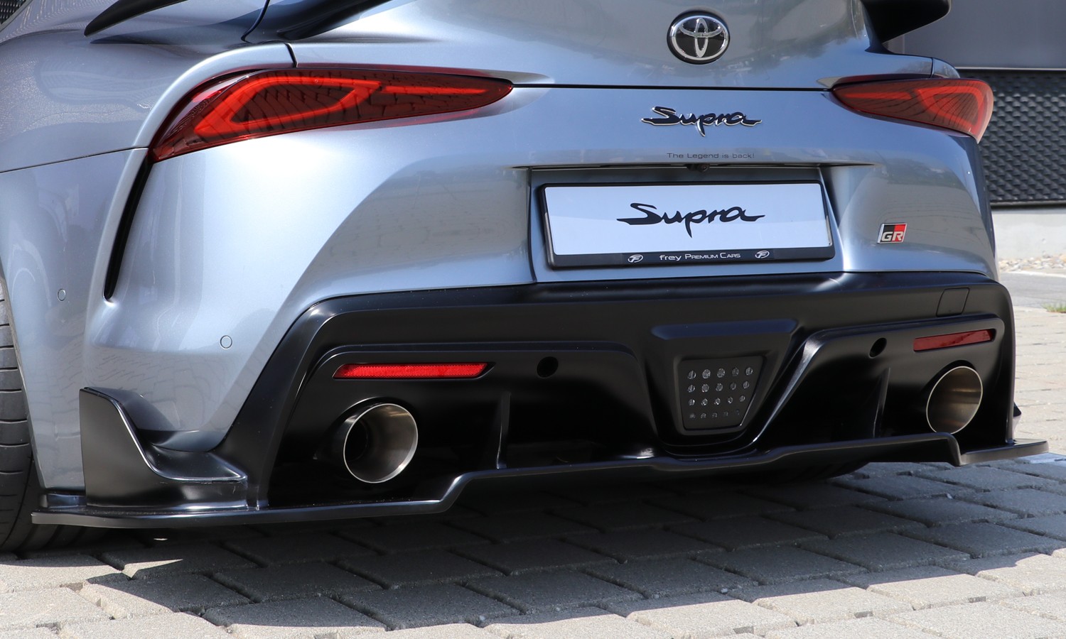 Heckschürzenansatz / Heckdiffusor komplett Toyota Supra GR (MK5) (A90) (ab 2019) "RACE" (ECHT-CARBON)