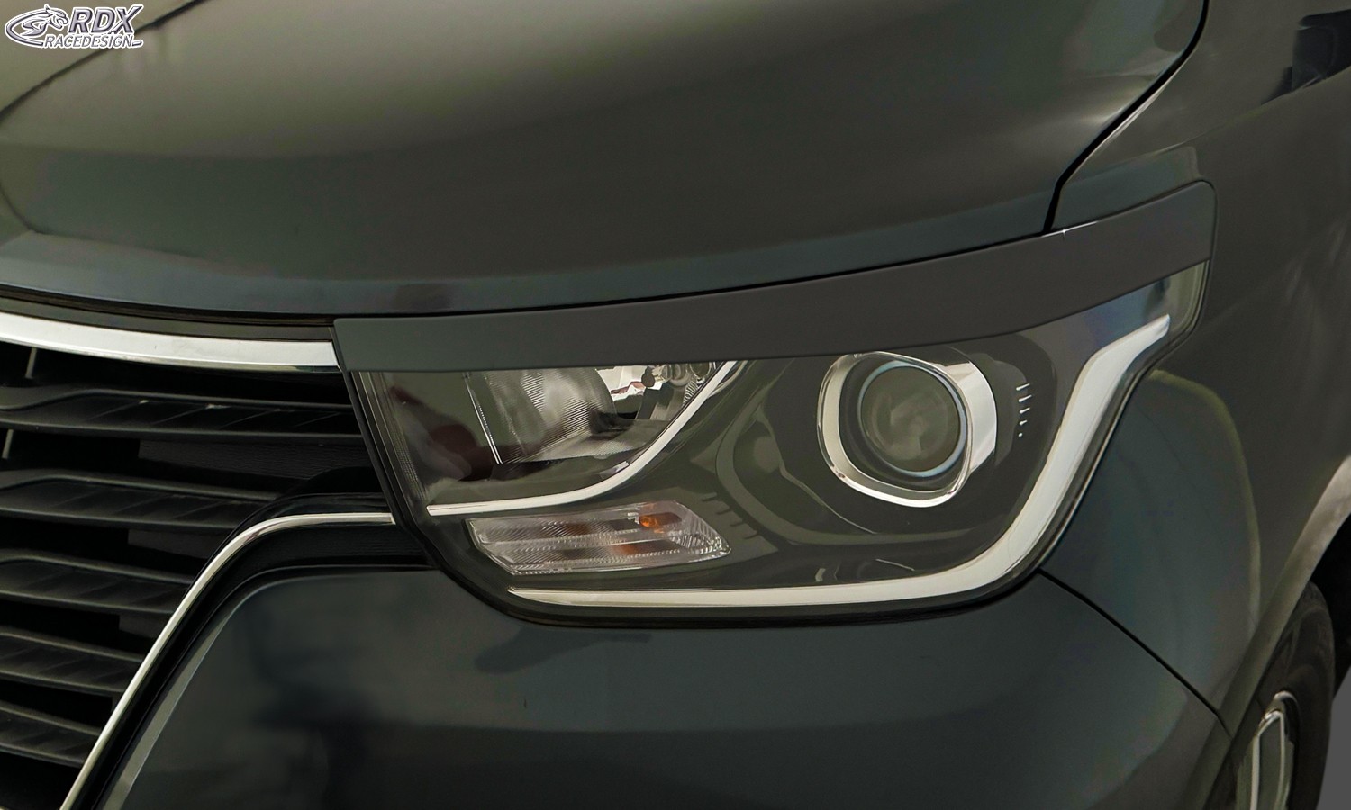 Scheinwerferblenden Hyundai H-1 & Hyundai H300 & Hyundai i800 (TQ) (ab 2018) (mit CH-Eignungserklärung) (PU-ABS)