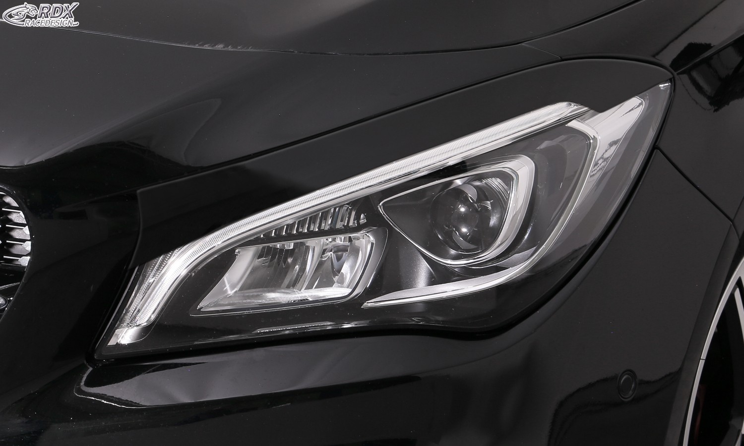 Scheinwerferblenden Mercedes-Benz CLA (245G / C117 / X117) (2016-2019) (mit CH-Eignungserklärung) (PU-ABS)