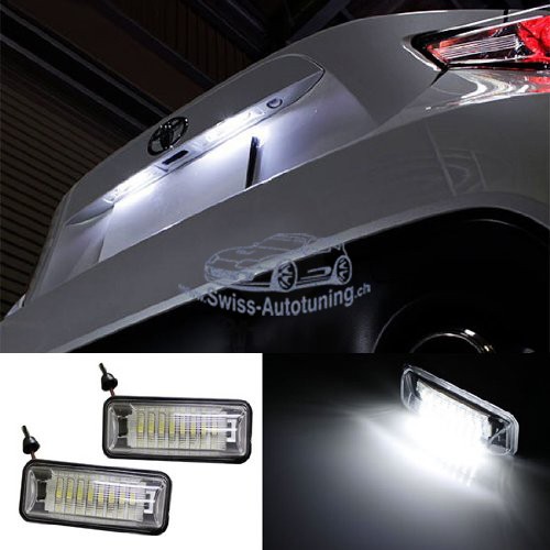 Kennzeichenbeleuchtung LED Toyota GT86 / Subaru BRZ (mit E-Prüfzeichen)