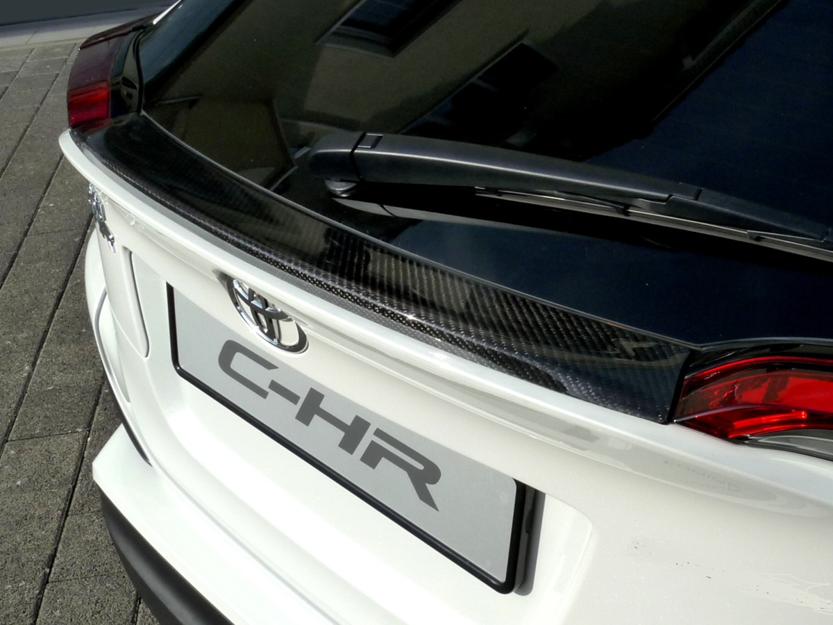 Heckspoilerlippe Verkleidungs-Cover Toyota C-HR (ECHT-CARBON)