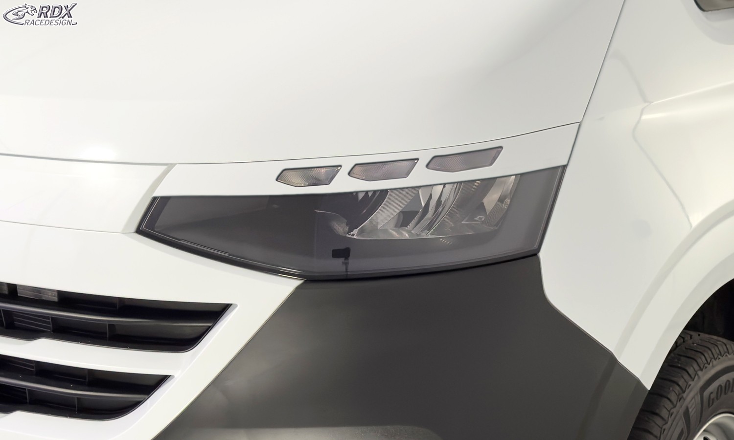 Scheinwerferblenden VW Transporter / Caravelle / Kombi (2013-2016) & (ab 2025) (mit CH-Eignungserklärung) (PU-ABS)