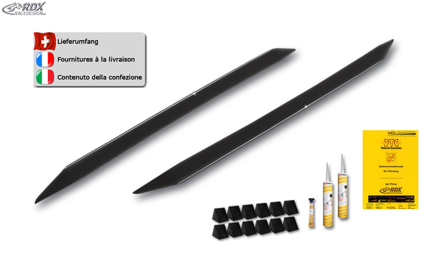 Seitenschweller Ford Fiesta MK8 (JHH) "Slim" (PU-ABS)