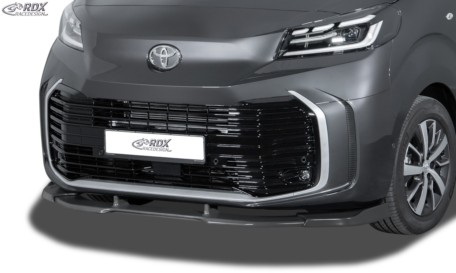 VARIO-X Frontspoiler Citroën Jumpy & Spacetourer (V) (ab 2024) & Fiat Ulysse & Scudo (V) (ab 2024) & Opel Vivaro & Zafira Life (V) (ab 2023) & Peugeot Expert & Traveller (V) (ab 2024) & Toyota ProAce & ProAce Verso (V) (ab 2024) Spoilerlippe